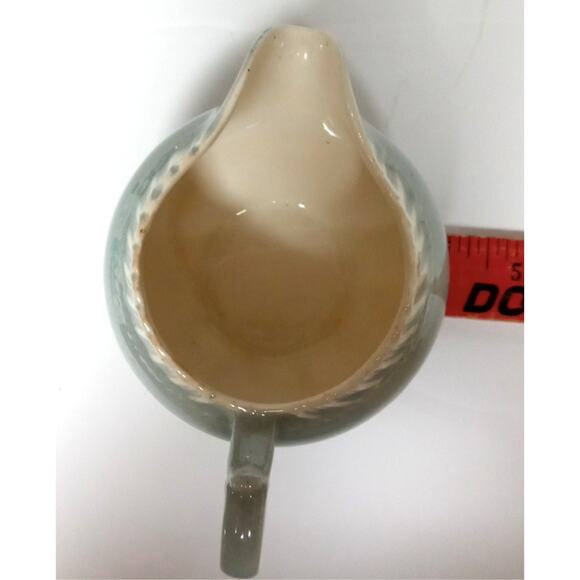 Vintage Harkerware Chesterton Gray Creamer Pitcher Pate Sur Pate from Set - Picture 9 of 13